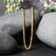 14k Yellow Gold Lite Diamond Cut Round Franco Chain - 2.7mm