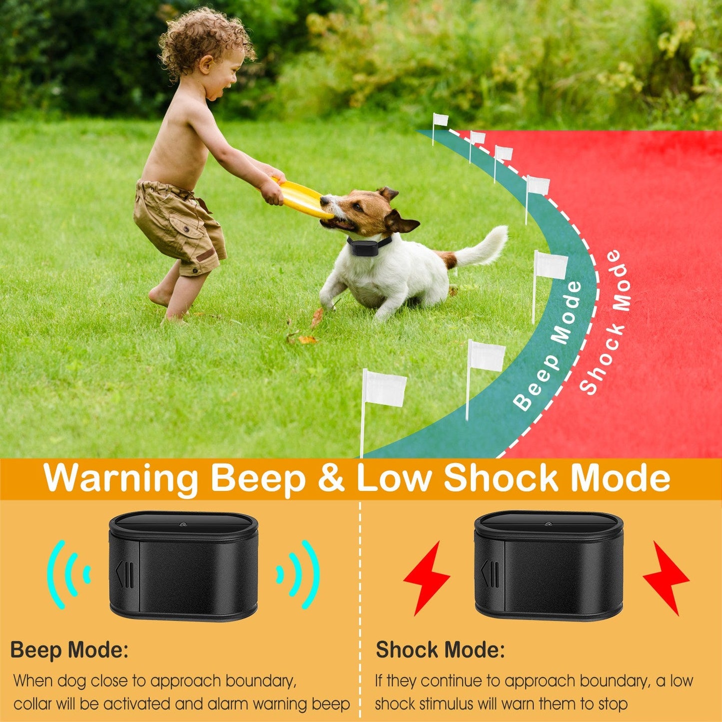 Récepteur de collier électrique GBruno pour chien pour l'entraînement