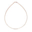 Collier en chaîne Omega rond en or rose 14 carats