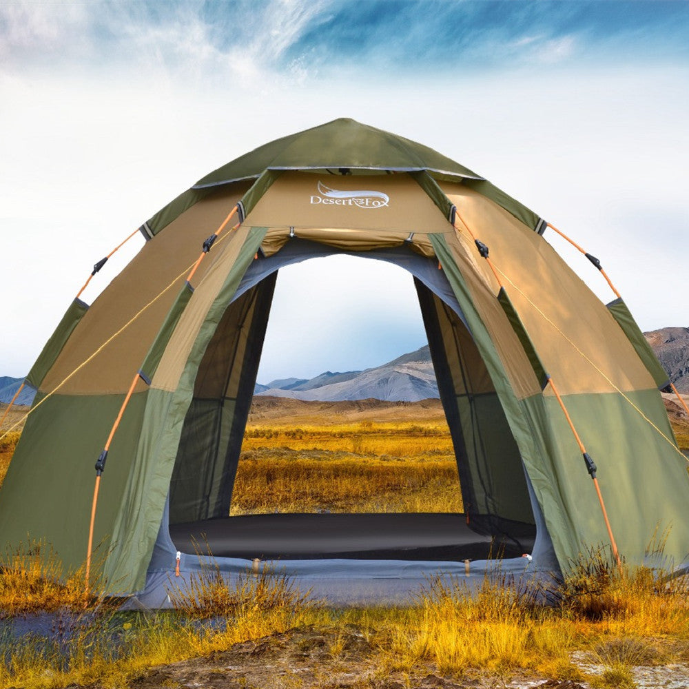 Hexagonal Speed-Opening Rainstorm-Proof Camping Tent