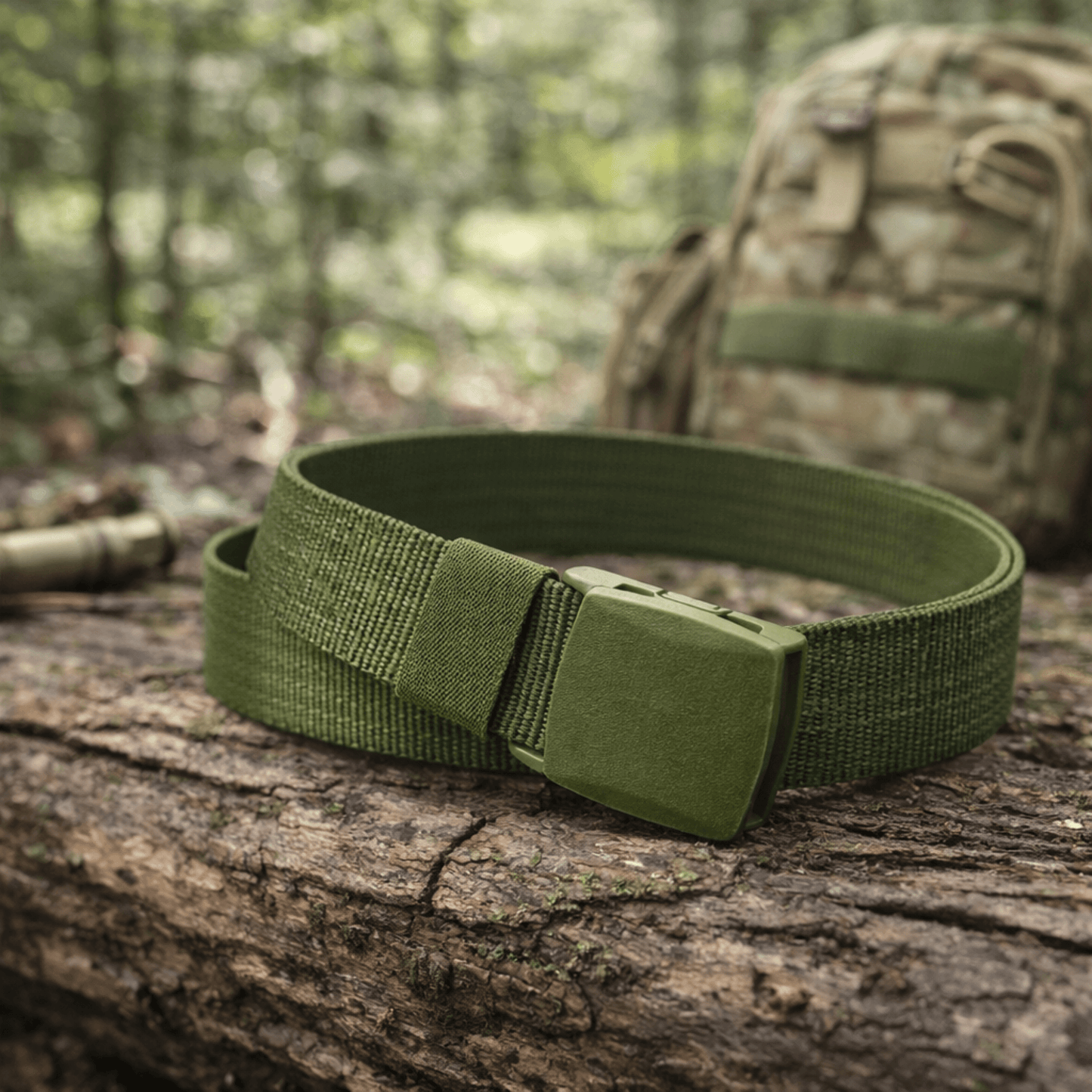 Cinturón Táctico Ajustable de Nylon XGear con Hebilla de Plástico