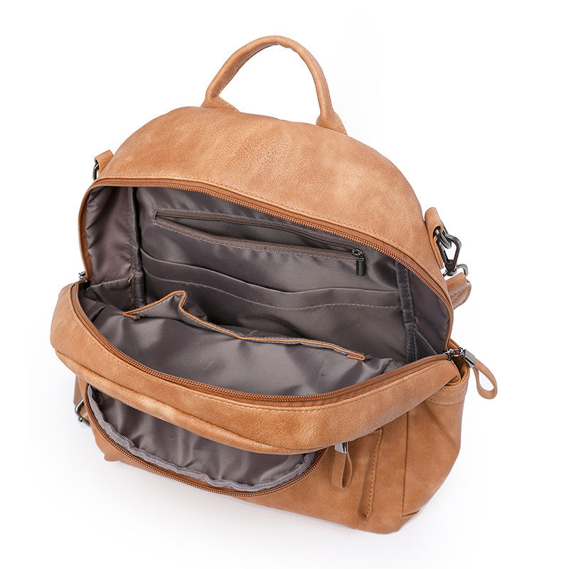 Lightweight Girls' Travel Backpack - Retro Design & Large Capacity