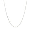 Cadena Clásica de Caja de Oro Blanco de 14k - 0.45mm