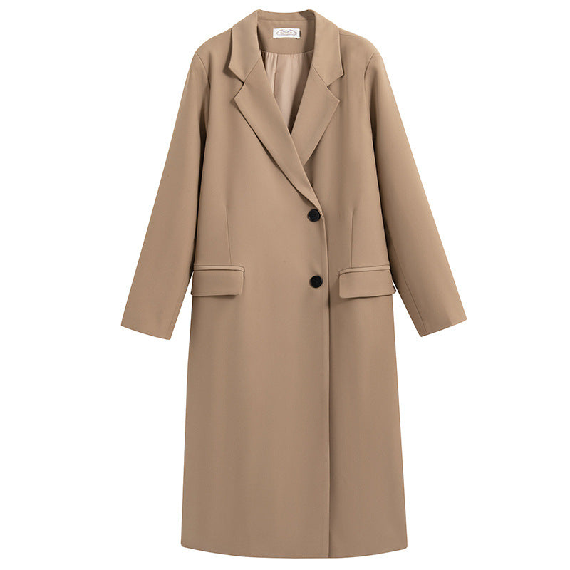 Blazer Largo Elegante para Mujeres Tallas Grandes
