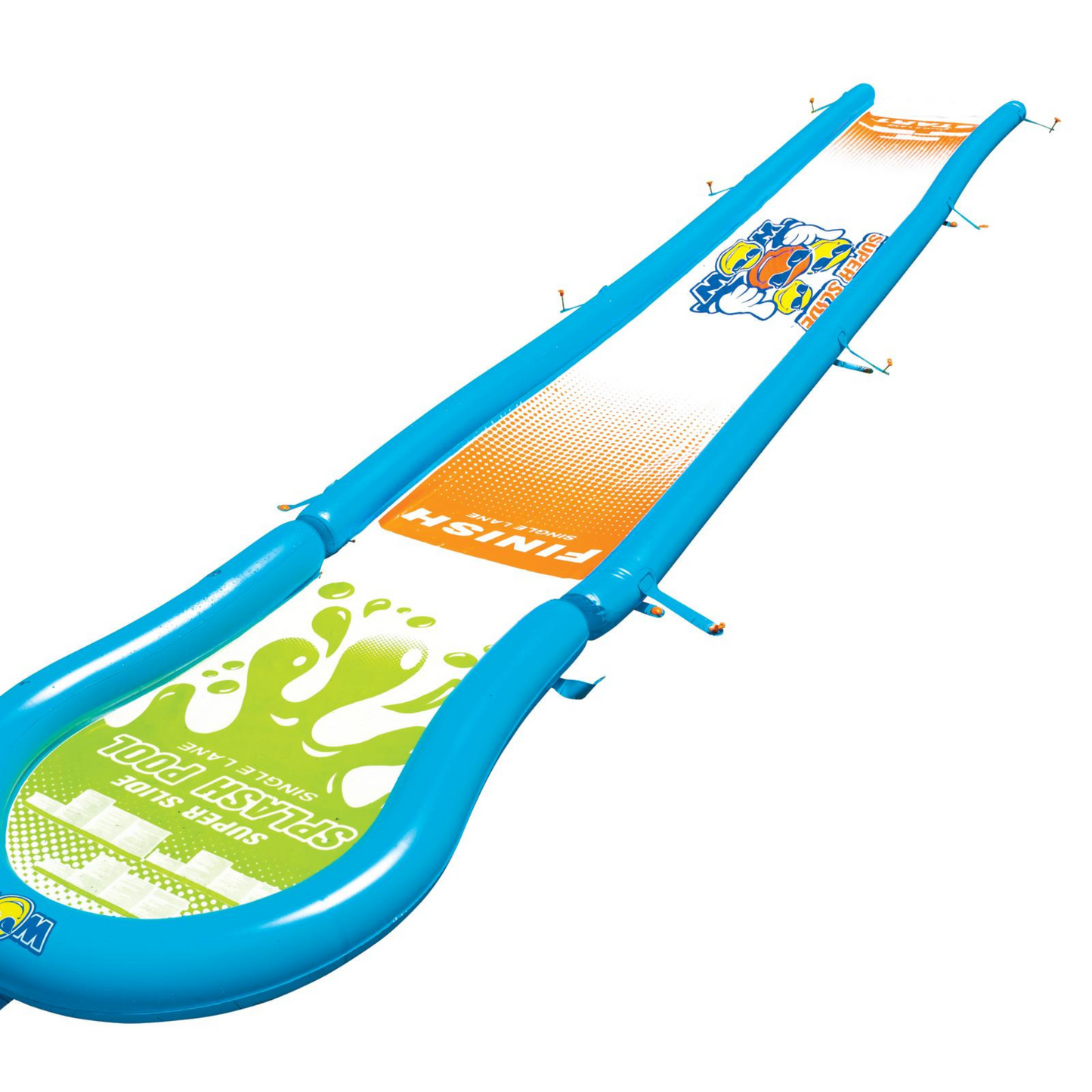 Toboggan de jardin à une voie WOW Sports avec piscine