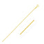 14k Yellow Gold Diamond-Cut Bead Chain - 1.0mm