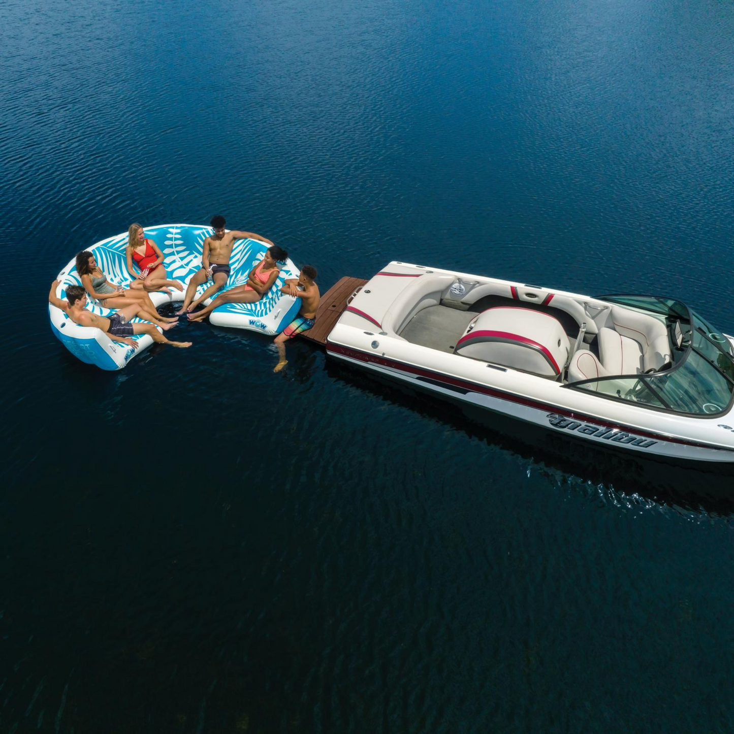 Île flottante gonflable WOW Watersports pour 6-8 personnes
