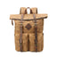 Sac à dos rétro en toile imperméable en cuir Crazy Horse