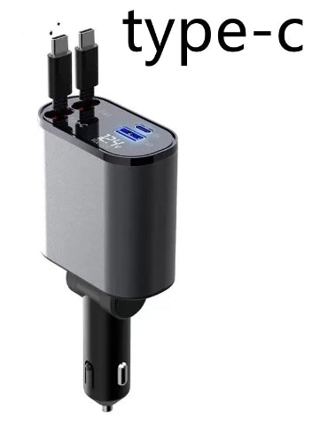 Premium Metal Car Charger 100W Fast Charging Adapter