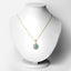 2.78 Carat Genuine Emerald and White Topaz Pendant