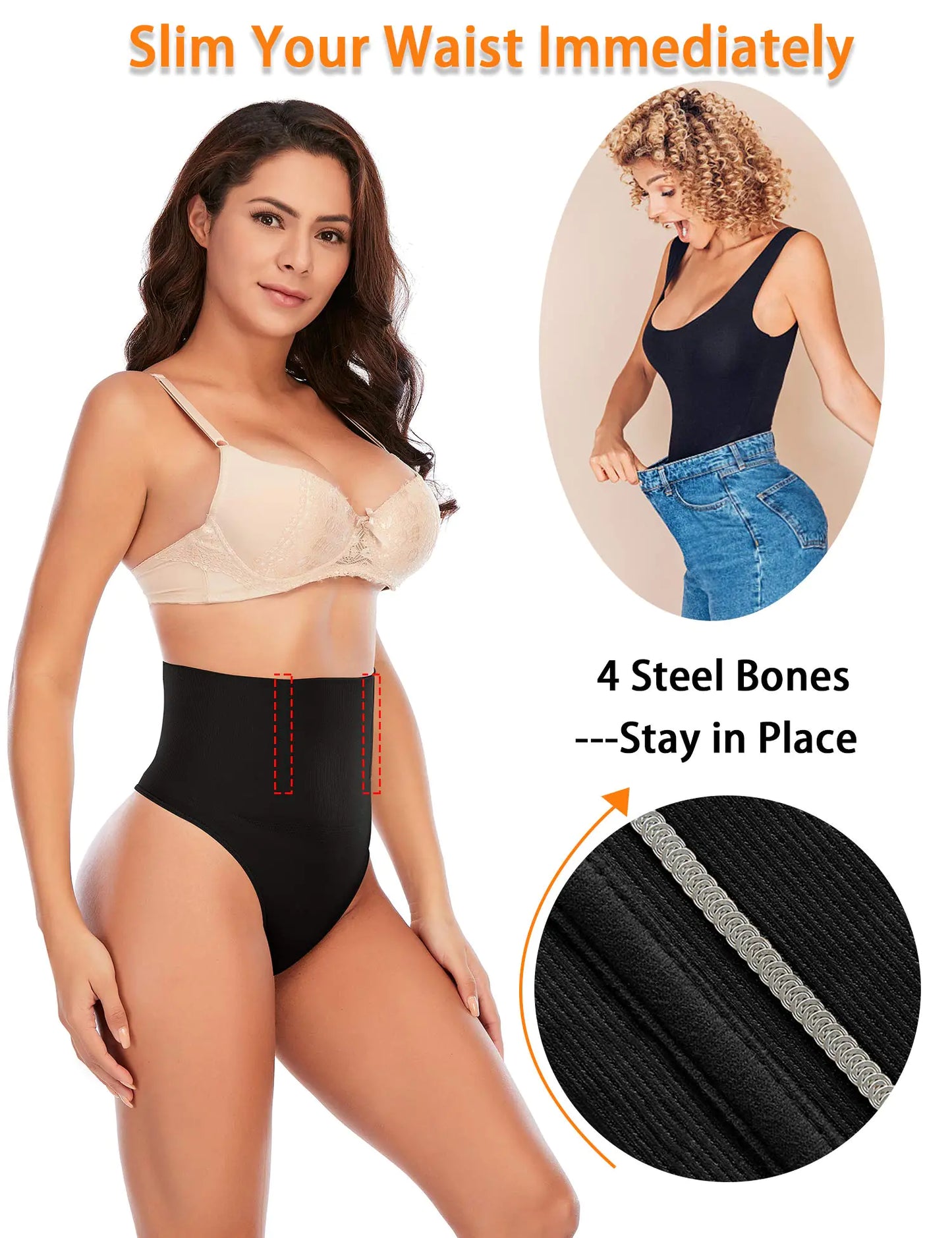 Bragas de Cintura Alta Werena - Ropa Interior Sin Costuras para Mujeres