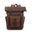 Bolsa de Viaje de Lona Impermeable Vintage con Cera de Aceite