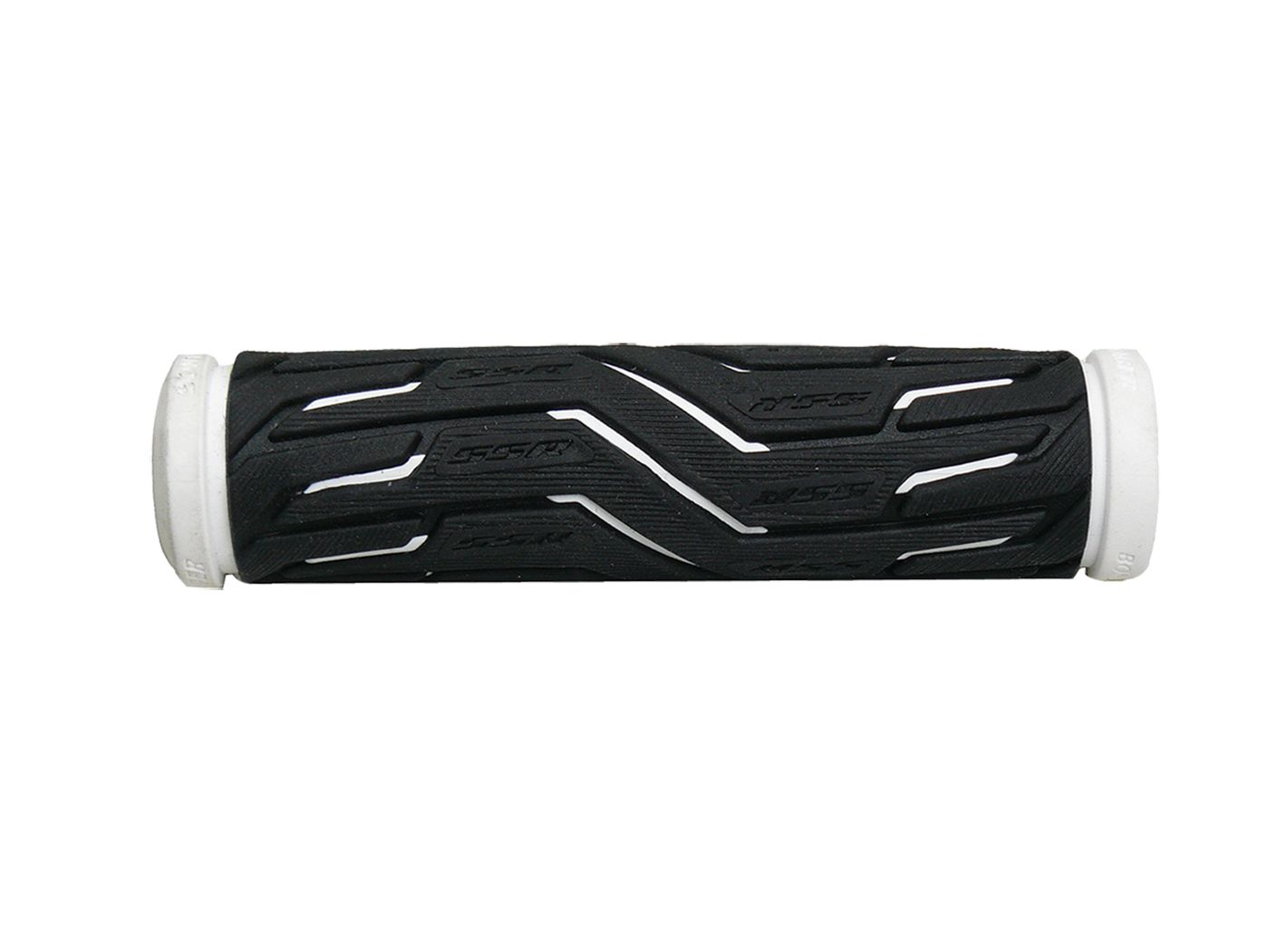 Empuñaduras Bontrager SSR de extremo cerrado - 130mm negro/blanco