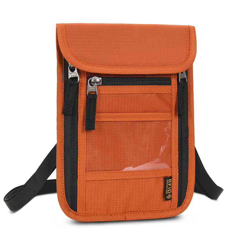 Multifunctional Passport Bag with Ticket Clip - Large Capacity