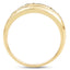 14K Yellow Gold Plated Green Sapphire Engagement Ring