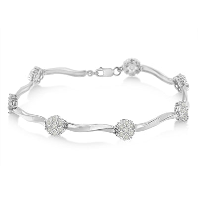 Pulsera de Tenis con Diamantes en Plata Esterlina .925