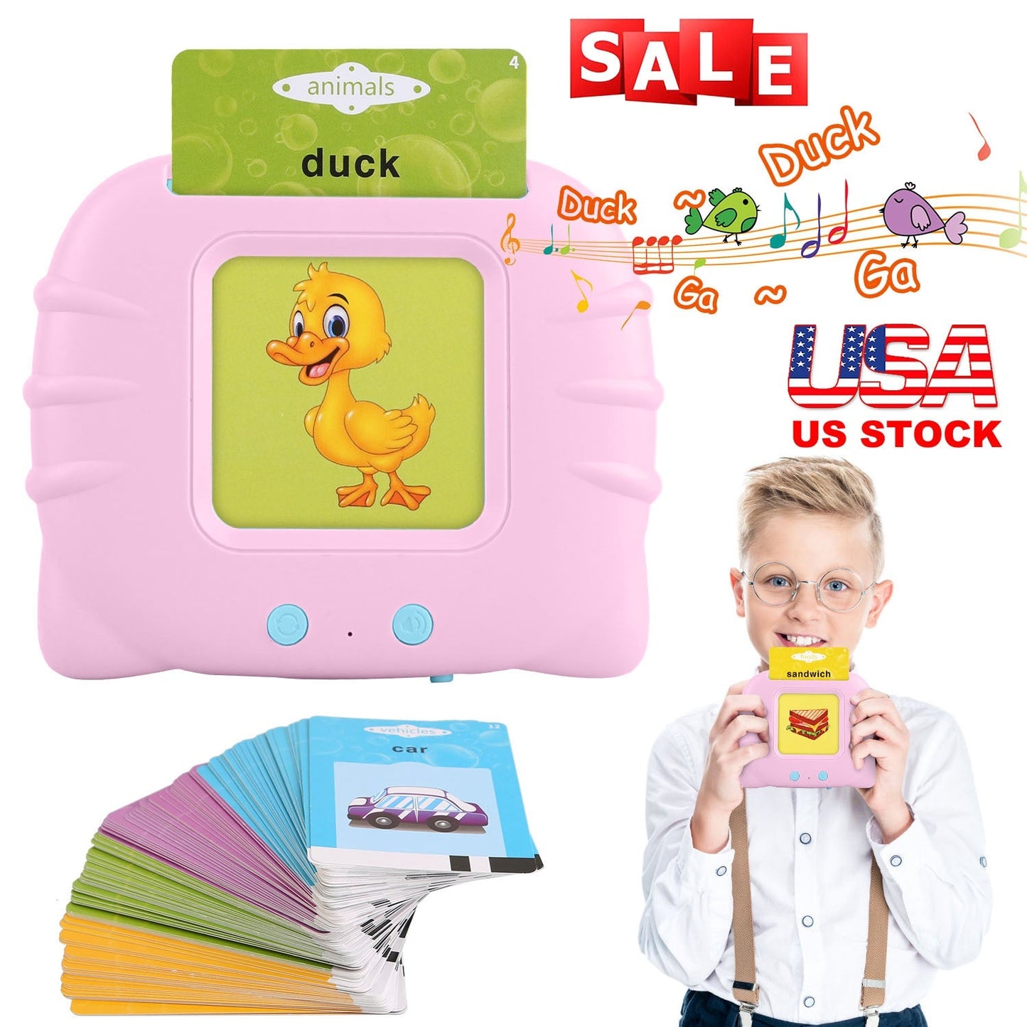 224 Palabras Tarjetas Habladoras Kid Flash - Set de Aprendizaje de Audio Educativo