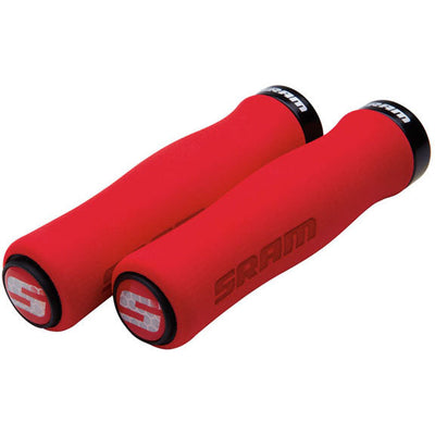 SRAM Locking MTB Contour Foam Grip Set - Red/Black