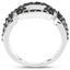 Bague en argent sterling avec diamant champagne de 0,32 carat