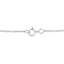 Matte Finish .925 Sterling Silver Diamond Accent Peace Sign Necklace