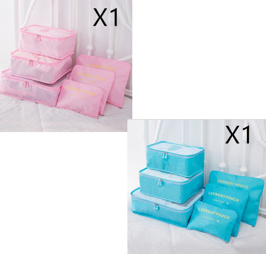 6-Piece Travel Storage Bag Set for Organized Packing