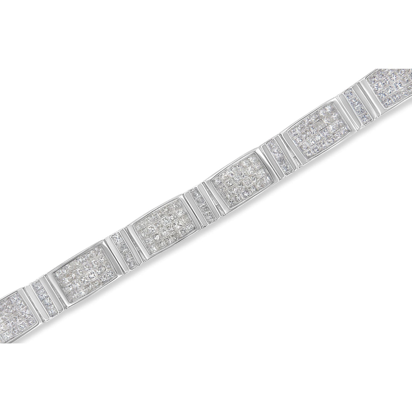 Bracelet de tennis en diamant taille princesse de 7,0 cttw en or blanc 14K