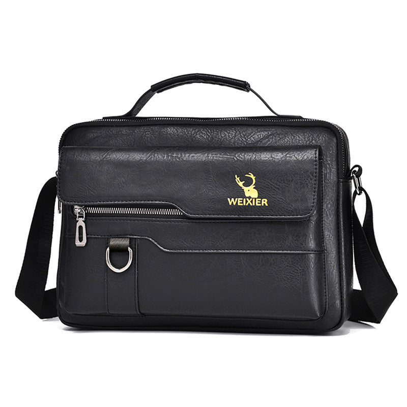 Sac messager pour homme premium - Sac bandoulière en PU cuir élégant