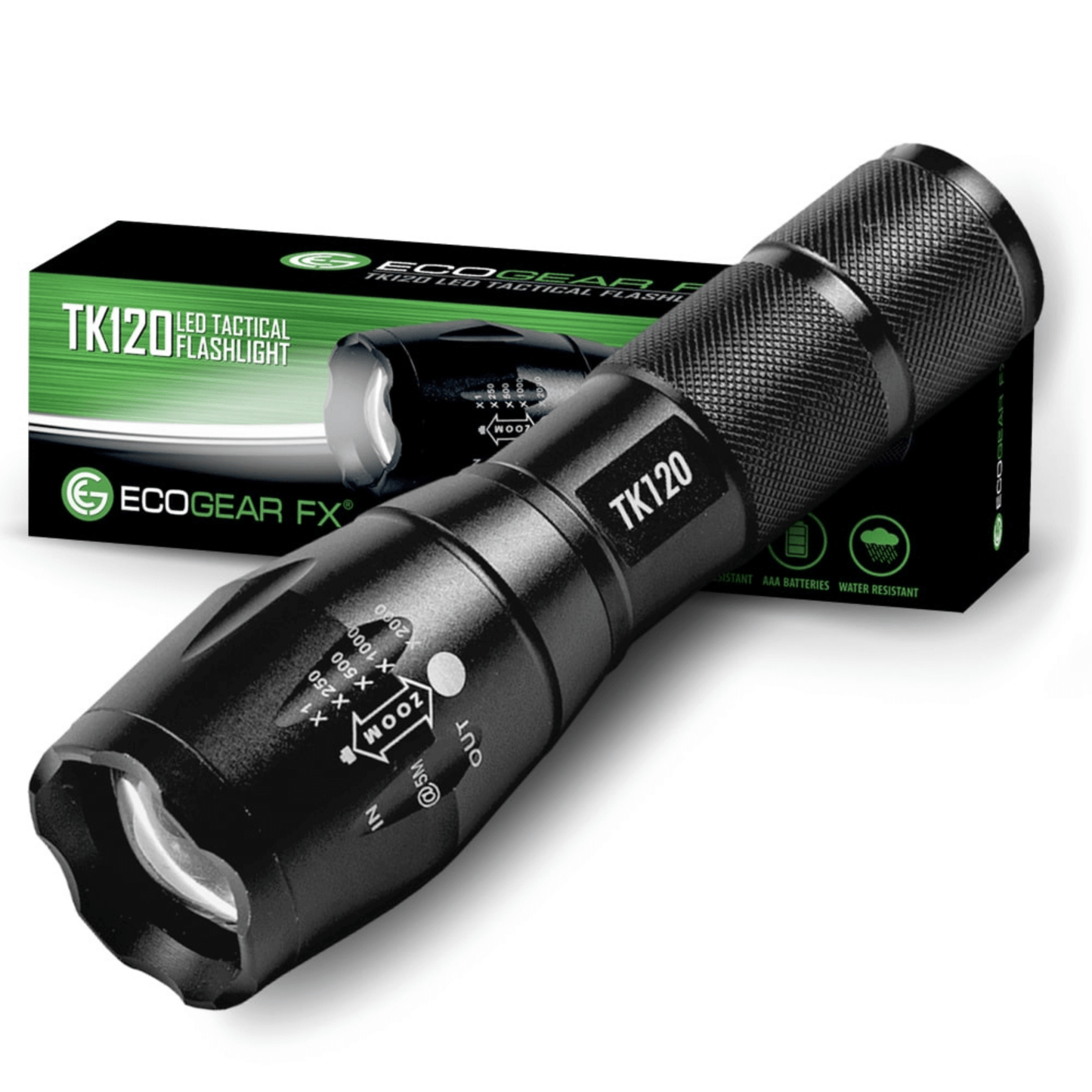ÉcoGear FX TK120 Lampe de Poche Tactique LED