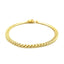 Pulsera Sólida Clásica Miami Cuban de Oro Amarillo de 14k - 5.0mm