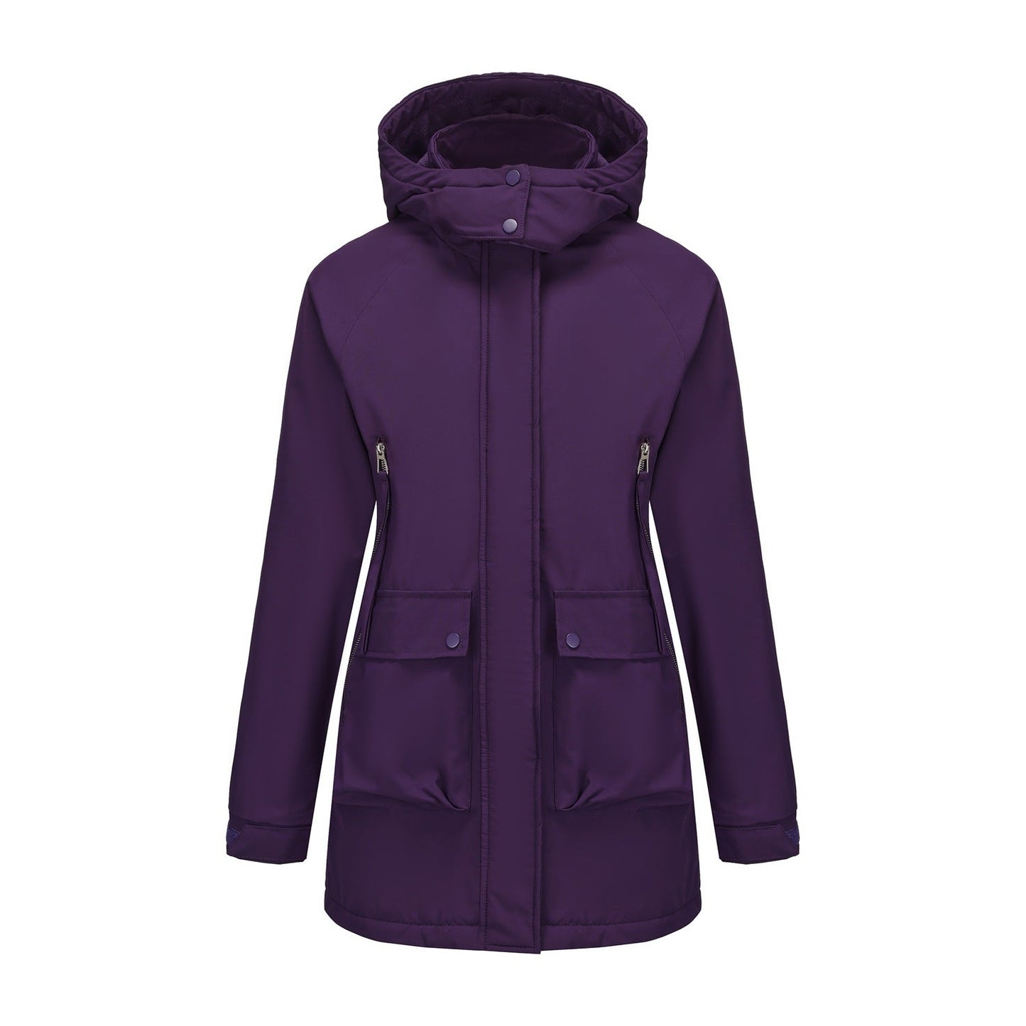 Parka acolchada de forro polar impermeable premium para mujeres