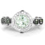 Anillo de Amatista Verde y Diamante de 1.07 Quilates en Plata Esterlina .925