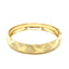 Brazalete de Patrón de Diamante de Textura Doble en Oro Amarillo de 10k
