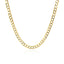 Chaîne Curb Pave en Or Bicolore 14k - 3,2 mm