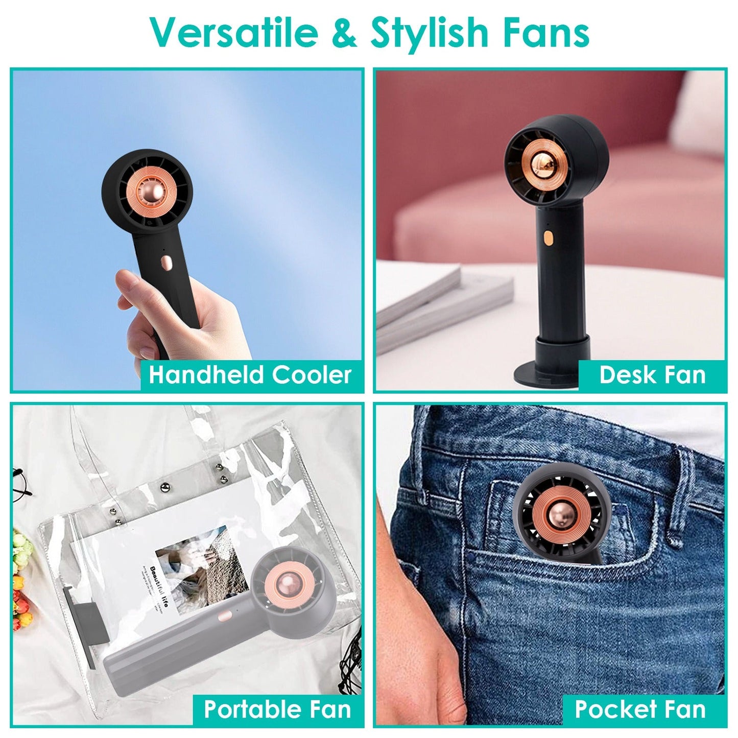 GBruno Portable Handheld Fan - Premium Cooling Solution