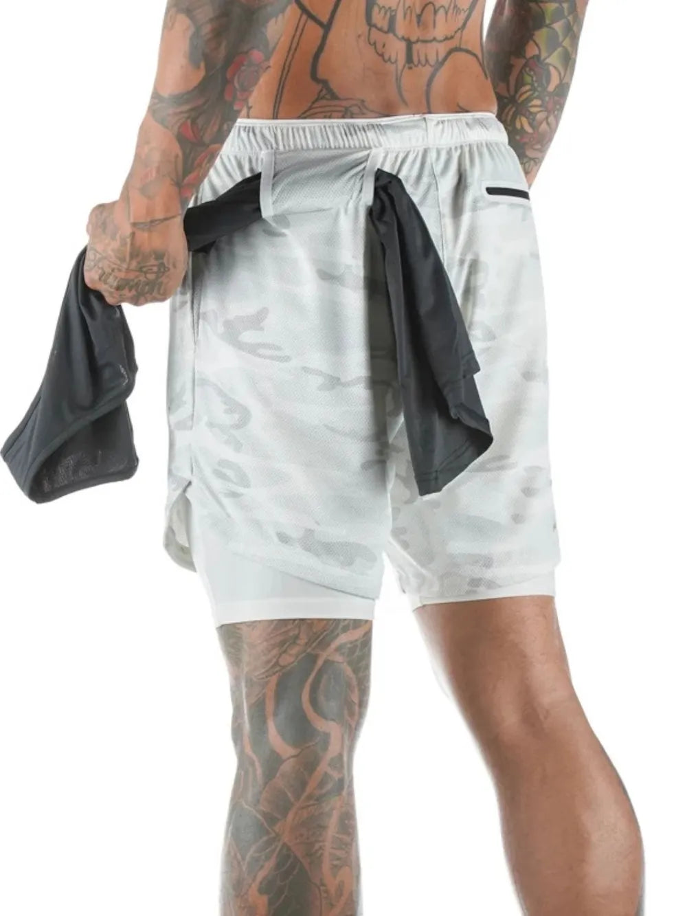 Men's Plus Size Drawstring Jogger Shorts