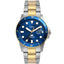 Montre de plongée bleue pour homme Fossil