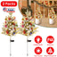 Relleno de Urna de Árbol de Navidad Iluminado Solar - 2 Pcs