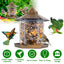 Comedero para Aves Silvestres en Forma de Gazebo Colgante con Gran Capacidad