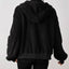 Veste à capuche en peluche zippée