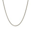 Sterling Silver Rhodium Plated Wheat Chain - 1.3mm