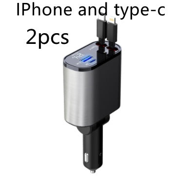 Premium Metal Car Charger 100W Fast Charging Adapter