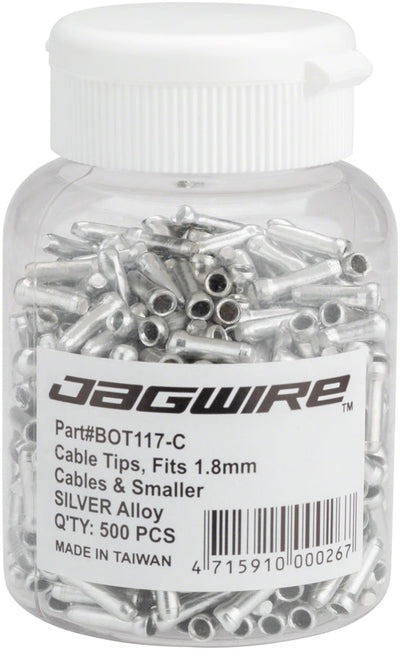 Jagwire 1.8mm Silver Cable End Crimps - Pack of 500