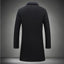 Manteau trench mi-long pour homme - Manteau d'affaires décontracté