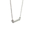 Pendentif de mode en diamant véritable de 0,05 ct en or blanc 14KT