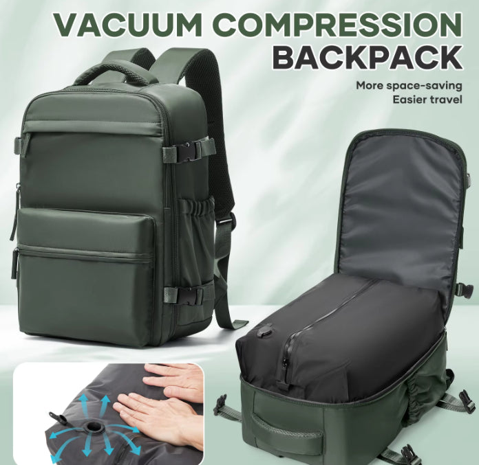 Mochila de compresión con bomba de vacío premium con sello de cremallera de logo personalizado