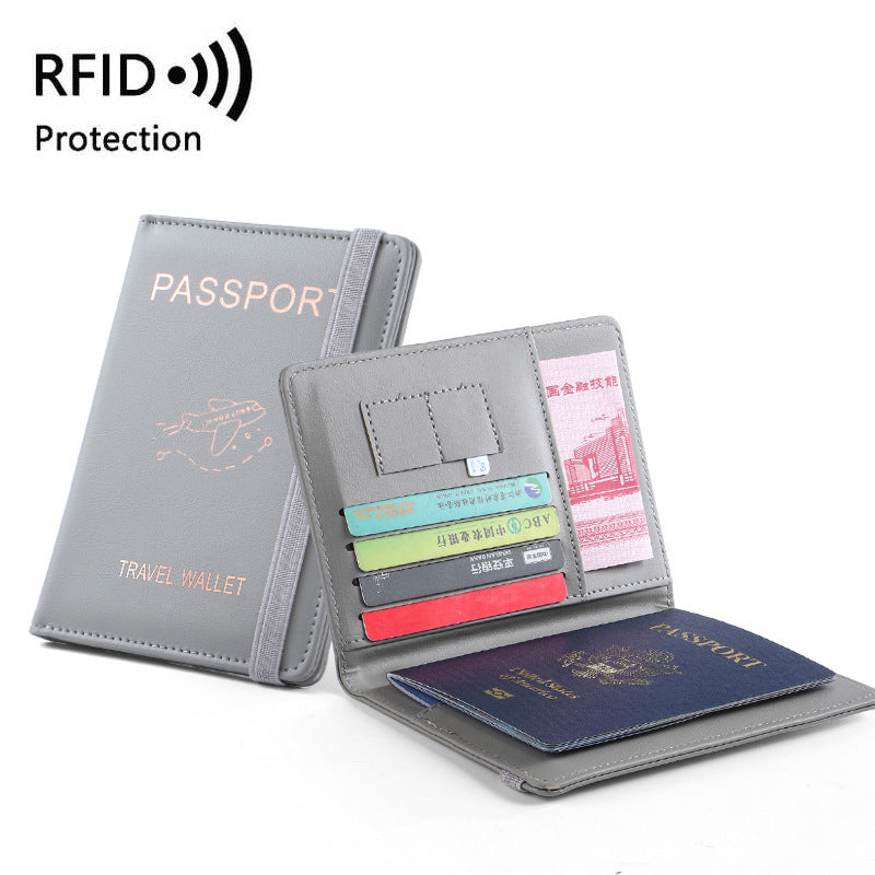 Billetera de Viaje de PU de Cuero Premium con Protección RFID