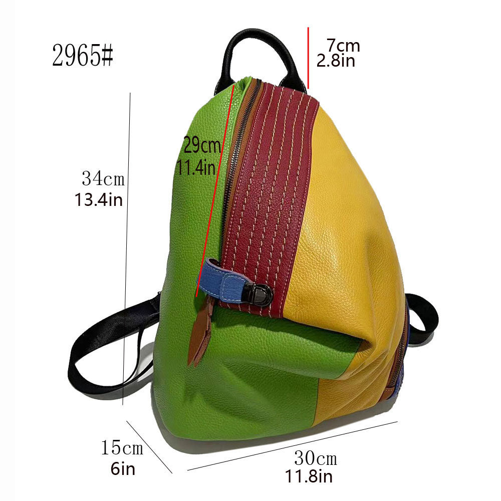 Sac à dos en cuir pour femmes au style élégant avec des caractéristiques anti-vol