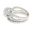 Natural Cubic Zirconium CZ Sterling Silver Engagement Ring