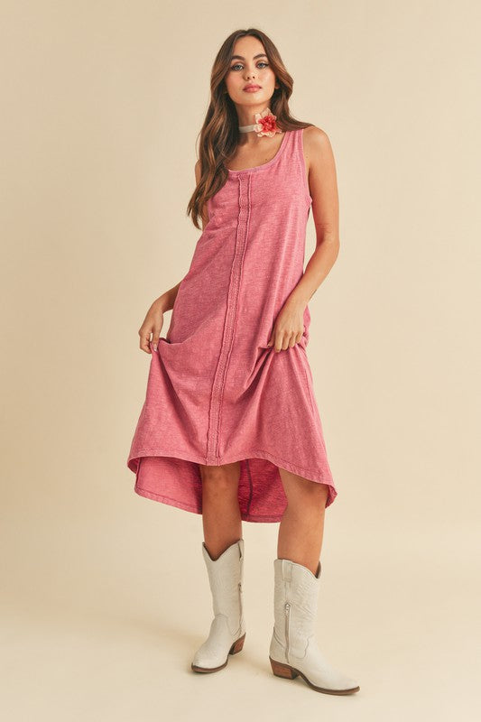 Robe midi à encolure dégagée et ourlet asymétrique pour femmes