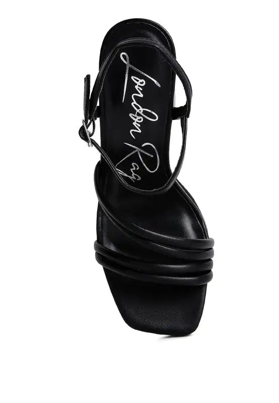Chic Chunky Platform Strappy Heels